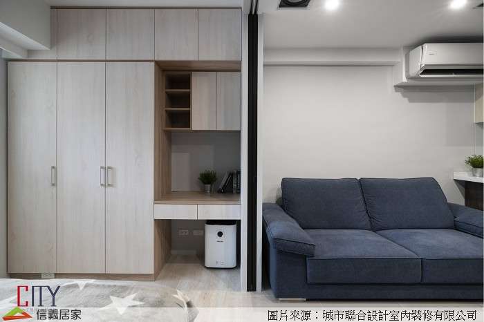 米色客廳室內裝潢設計，包括沙發裝潢圖片