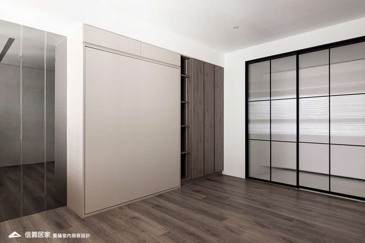 多功能房-2-大理石 大板磚 烤漆 藝術漆 鍍鈦飾條 明鏡