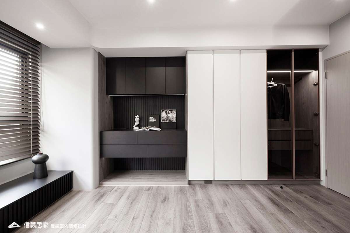 大兒子房-3-大理石 大板磚 烤漆 藝術漆 鍍鈦飾條 明鏡