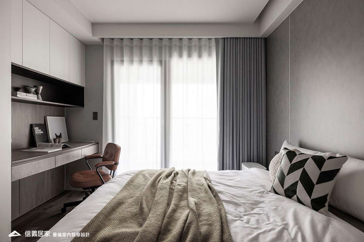 小兒子房-3-大理石 大板磚 烤漆 藝術漆 鍍鈦飾條 明鏡