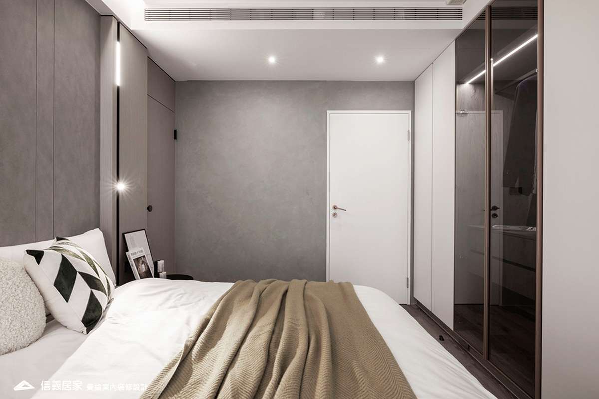 小兒子房-5-大理石 大板磚 烤漆 藝術漆 鍍鈦飾條 明鏡