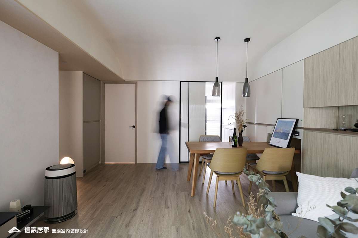 餐廳-1貓洞 藝術漆 烤漆玻璃 壁燈 進口五金把手 花磚