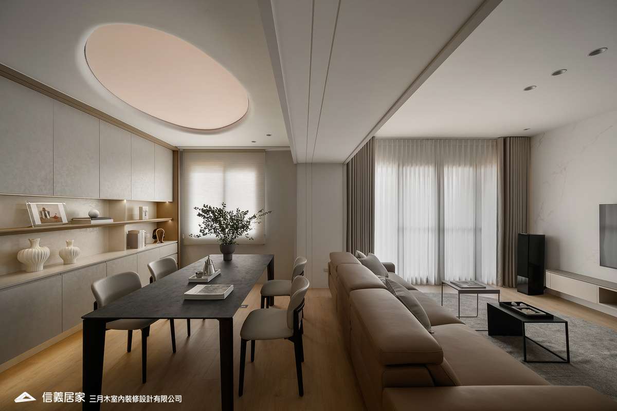 【封面照】退休宅_餐廳1_現代日式 軟膜燈