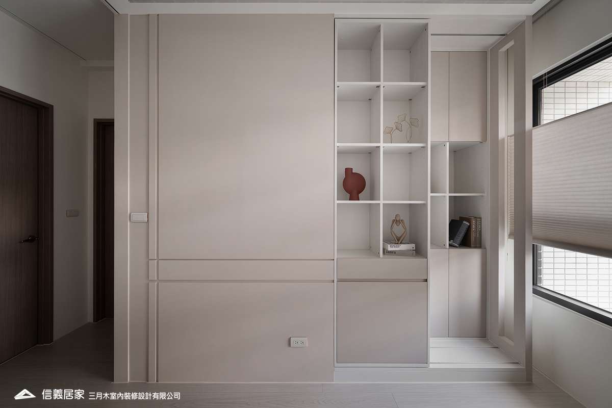 粉紅泡泡屋_書房1_雙層推拉書櫃 儲藏室