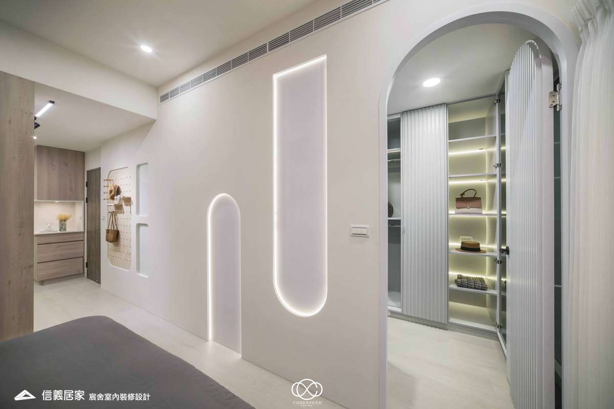 12.臥室_系統櫃_六角地磚_洞洞板_藝術漆_現代風