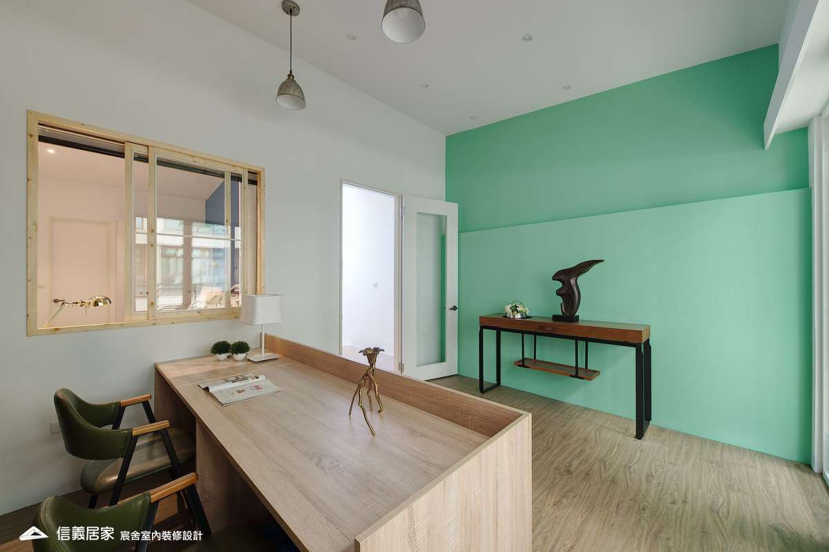 39.書房_系統櫃_綠色