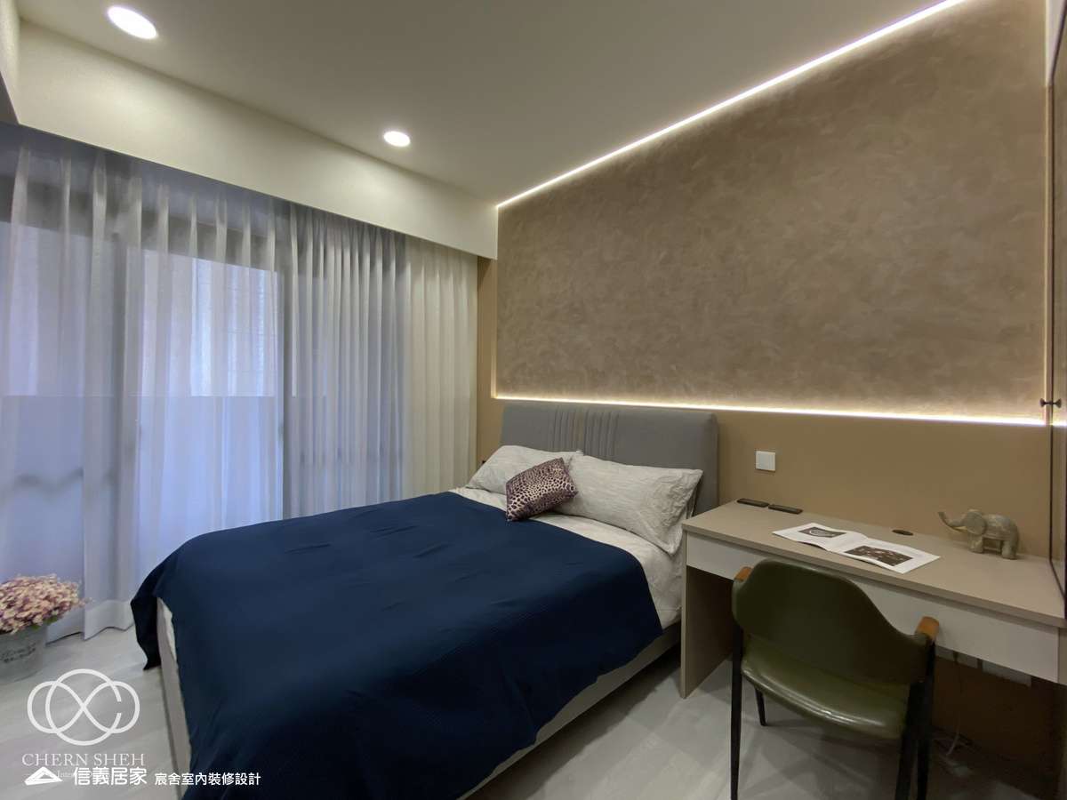 19.臥室_系統櫃_米色_特殊漆_輕奢風