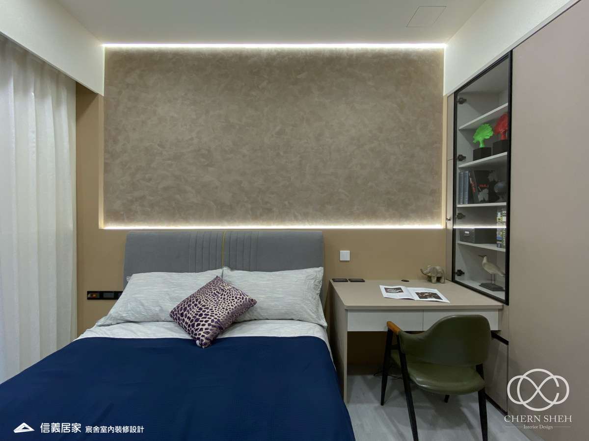 20.臥室_系統櫃_米色_特殊漆_輕奢風