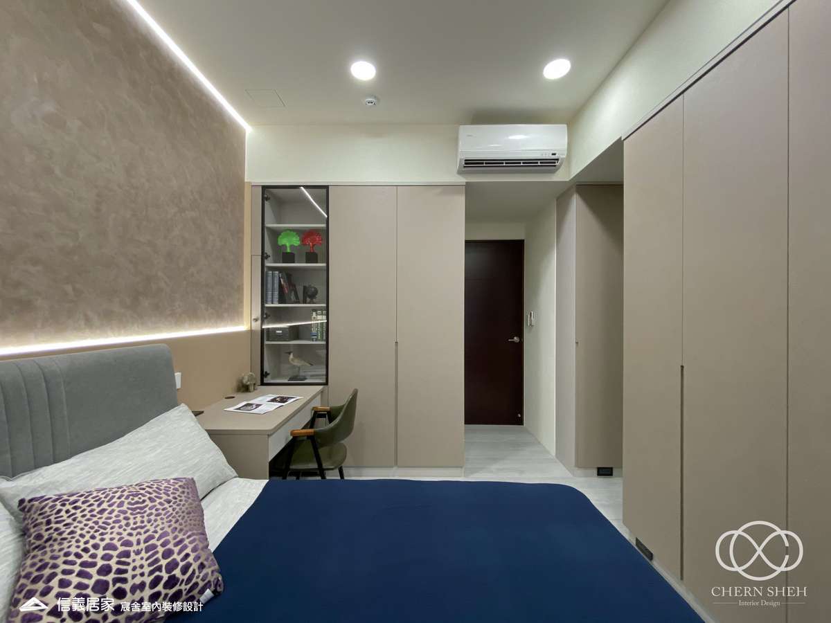 22.臥室_系統櫃_米色_特殊漆_輕奢風