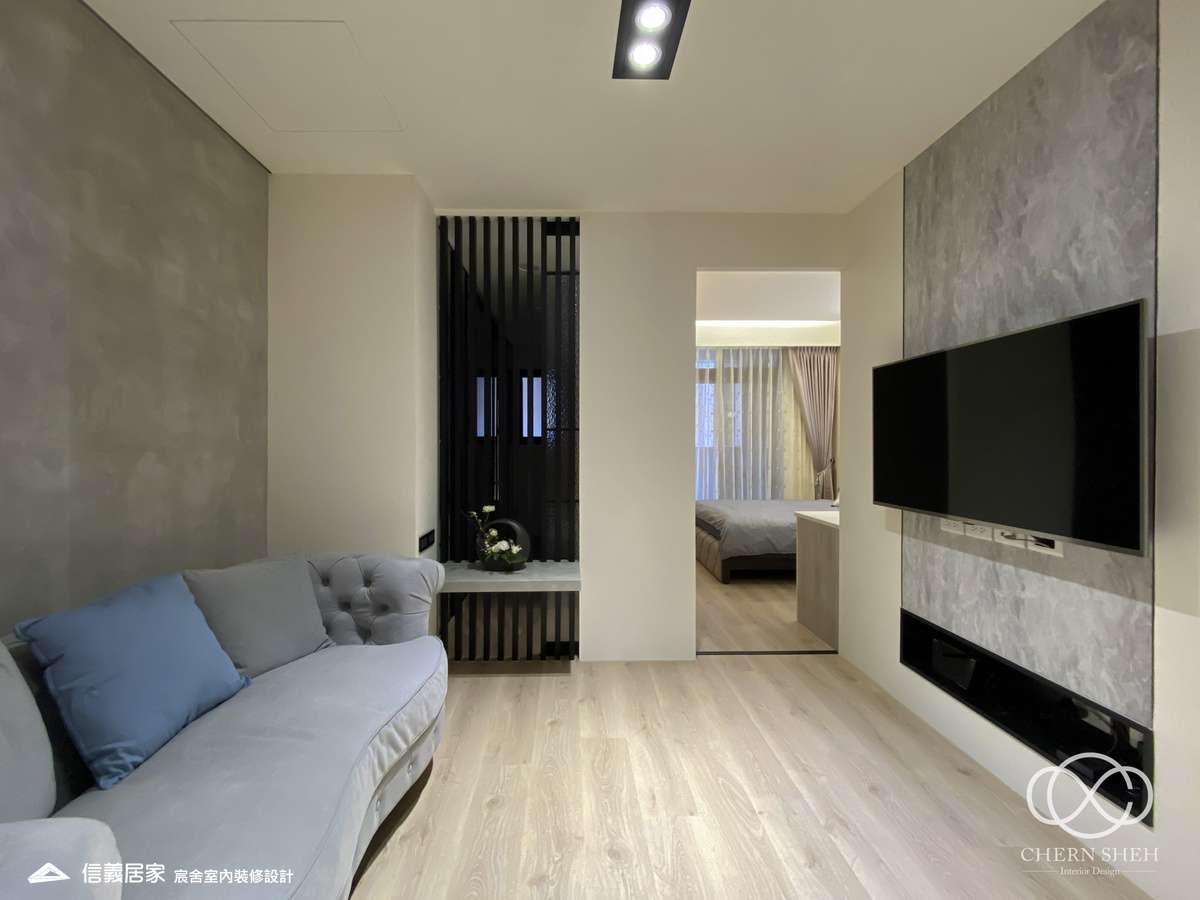 26.臥室_大理石_系統櫃_灰色_黑色_特殊漆_洞洞板_輕奢風