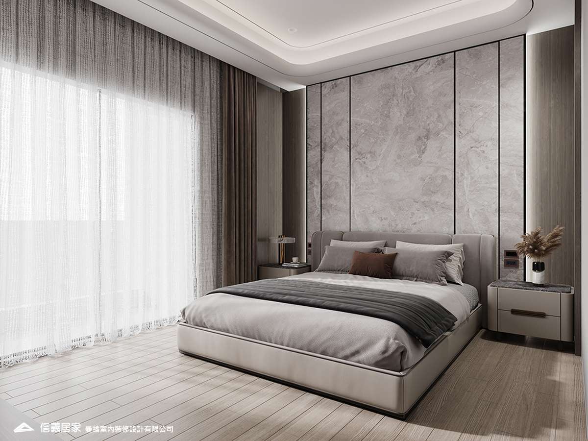 主臥-1-退休宅 輕奢風 大板磚 訂製宅 無障礙空間