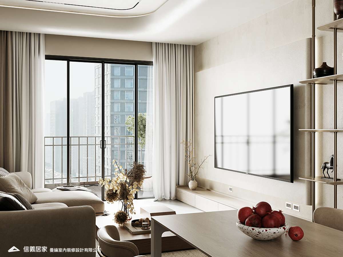 客廳-3-退休宅 輕奢風 大板磚 訂製宅 無障礙空間