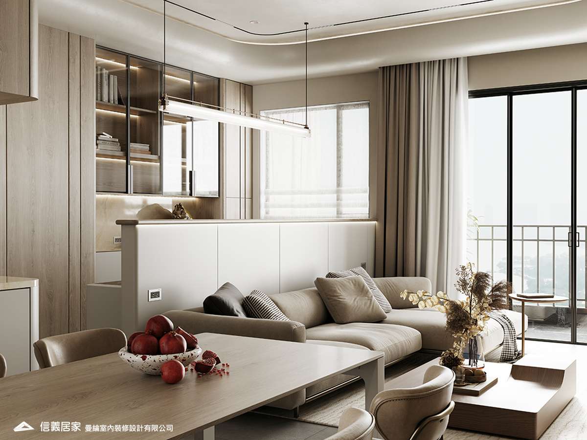 客廳-5-退休宅 輕奢風 大板磚 訂製宅 無障礙空間