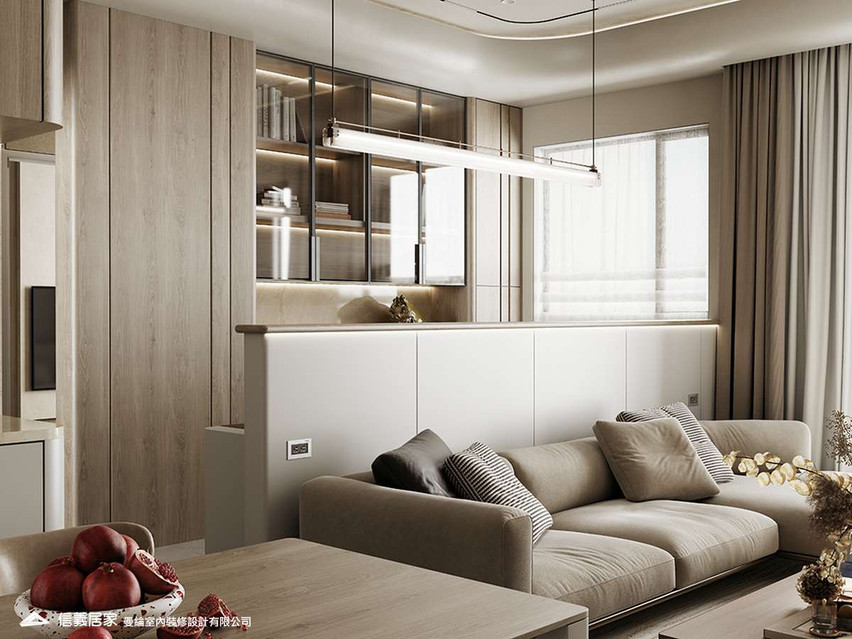 客廳-6-退休宅 輕奢風 大板磚 訂製宅 無障礙空間