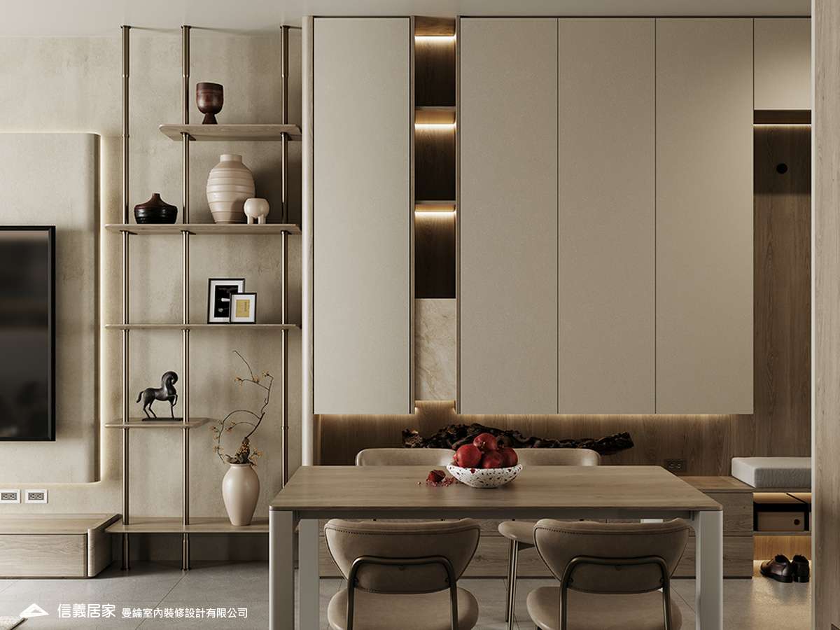 玄關-2-退休宅 輕奢風 大板磚 訂製宅 無障礙空間