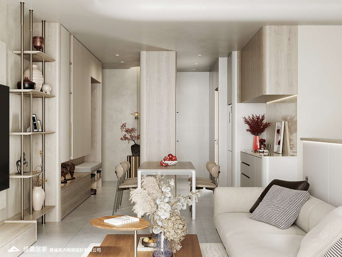 餐廳-1-退休宅 輕奢風 大板磚 訂製宅 無障礙空間