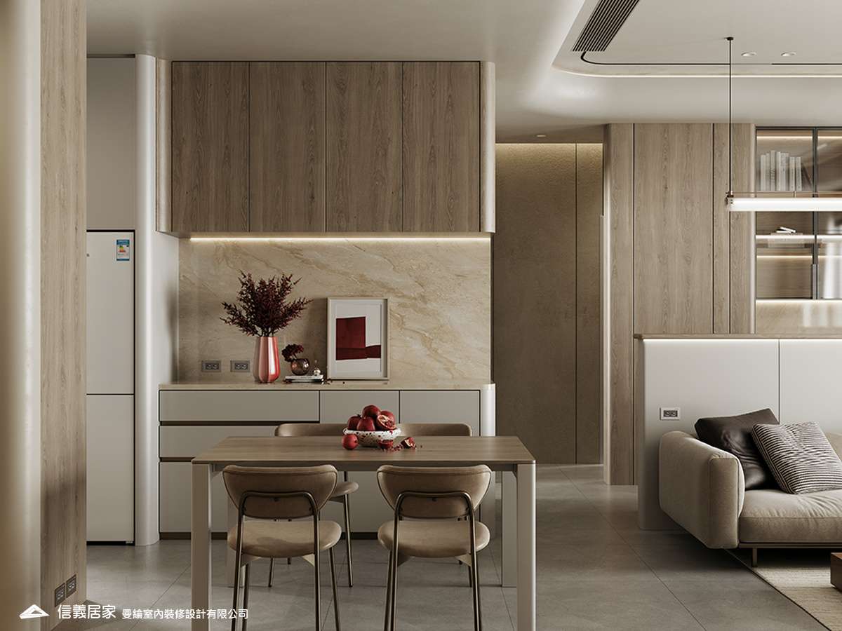 餐廳-2-退休宅 輕奢風 大板磚 訂製宅 無障礙空間
