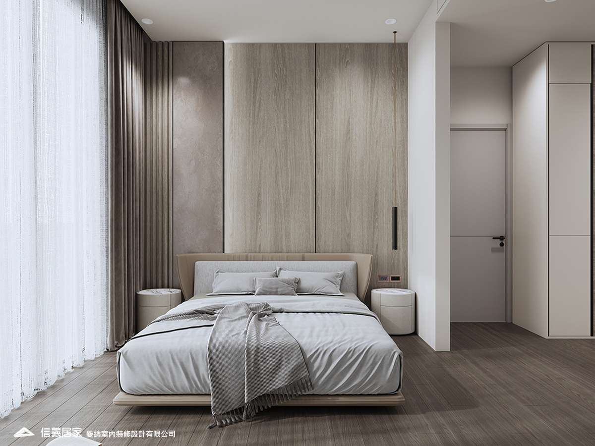 主臥-2-退休宅 輕奢風 大板磚 訂製宅 無障礙空間