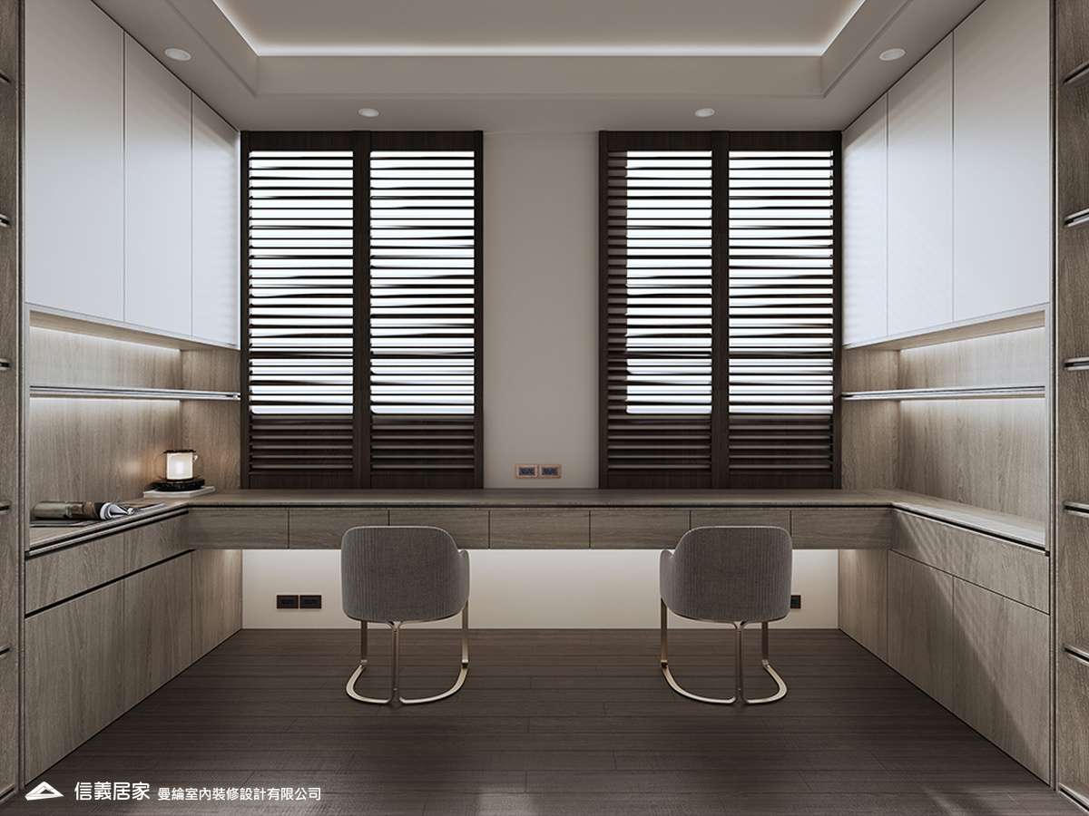 書房-2-退休宅 輕奢風 大板磚 訂製宅 無障礙空間