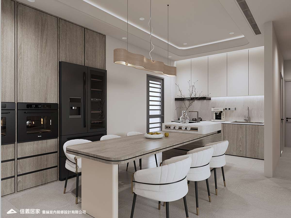 餐廳-1-退休宅 輕奢風 大板磚 訂製宅 無障礙空間
