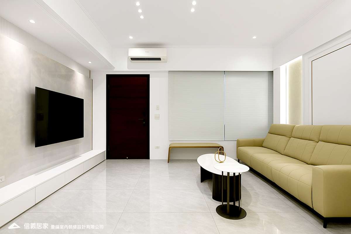 客廳-3-退休宅 輕奢風 大板磚 訂製宅 美式現代風