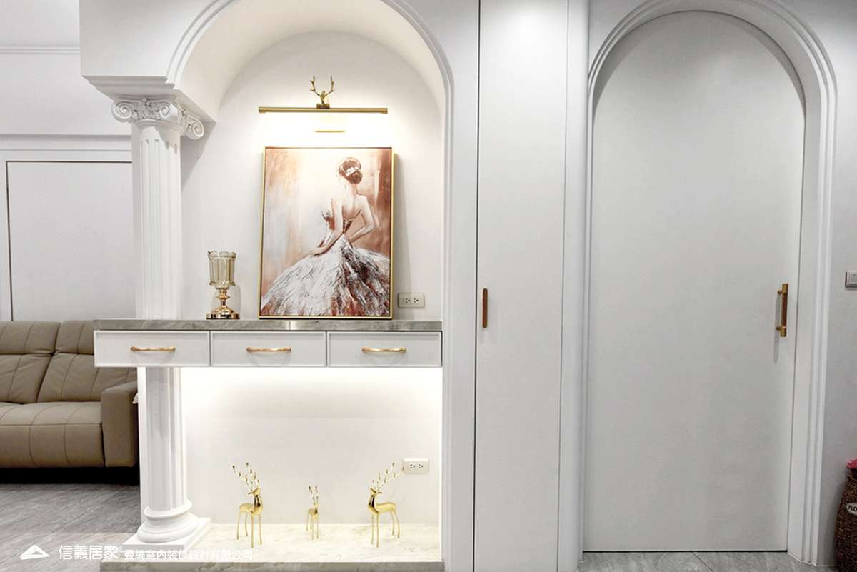 客廳-6-退休宅 輕奢風 大板磚 訂製宅 美式現代風