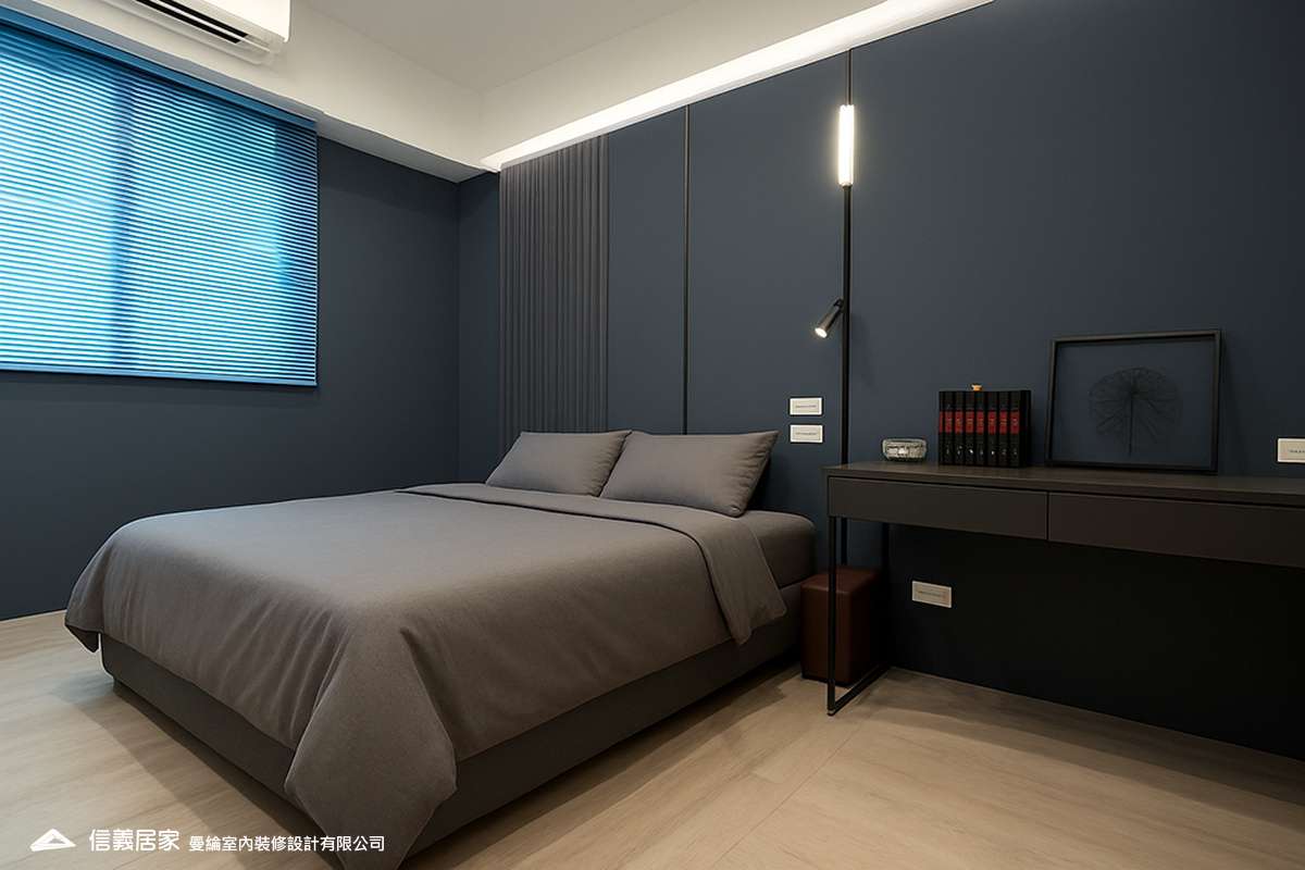 次臥-6-退休宅 輕奢風 大板磚 訂製宅 美式現代風