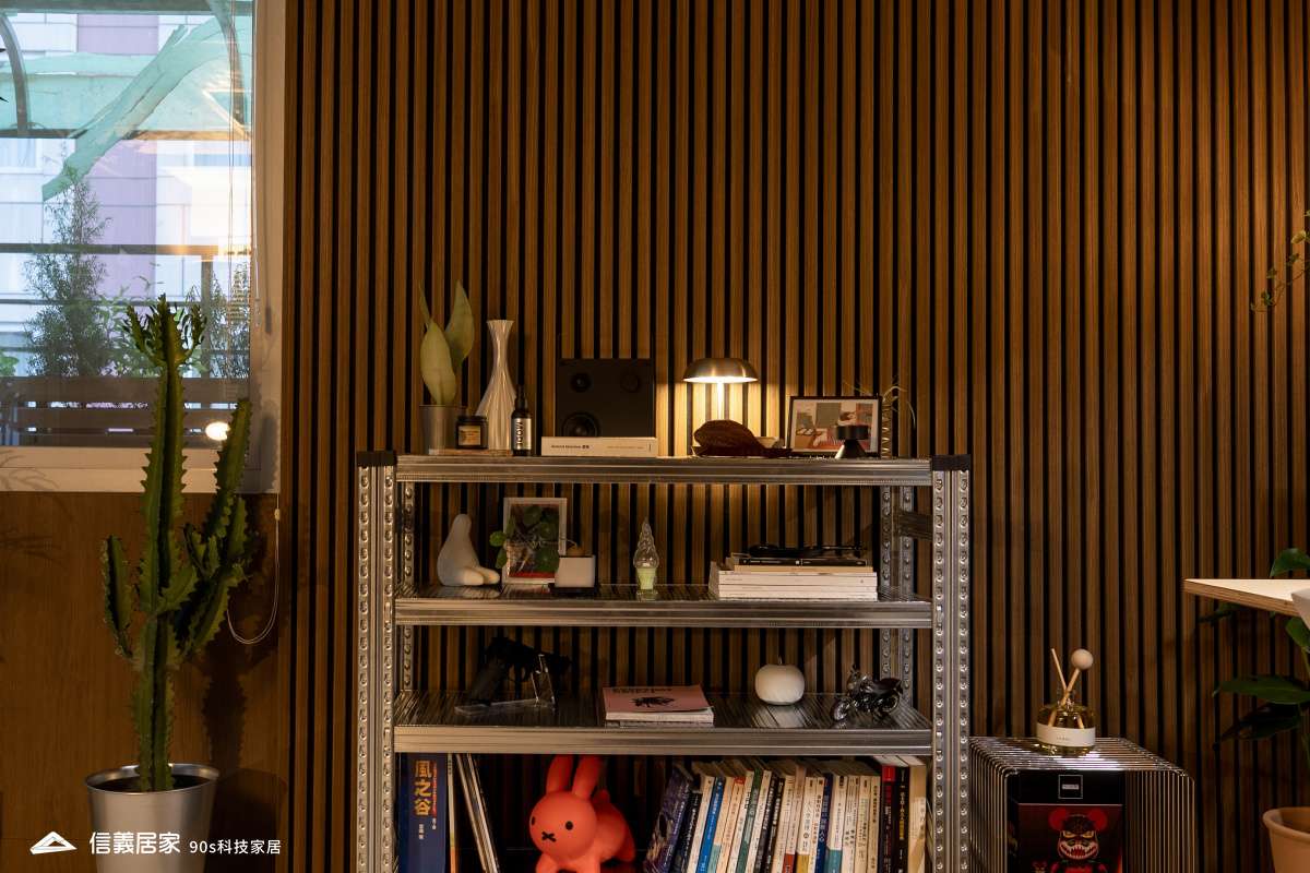 吸音木格柵板、焦糖胡桃棕