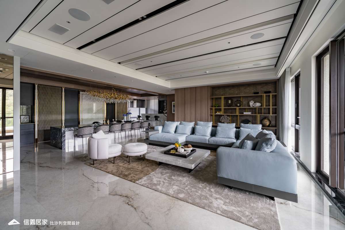 國美建設00｜奢華風｜客廳｜榮獲 2023德國IF Design