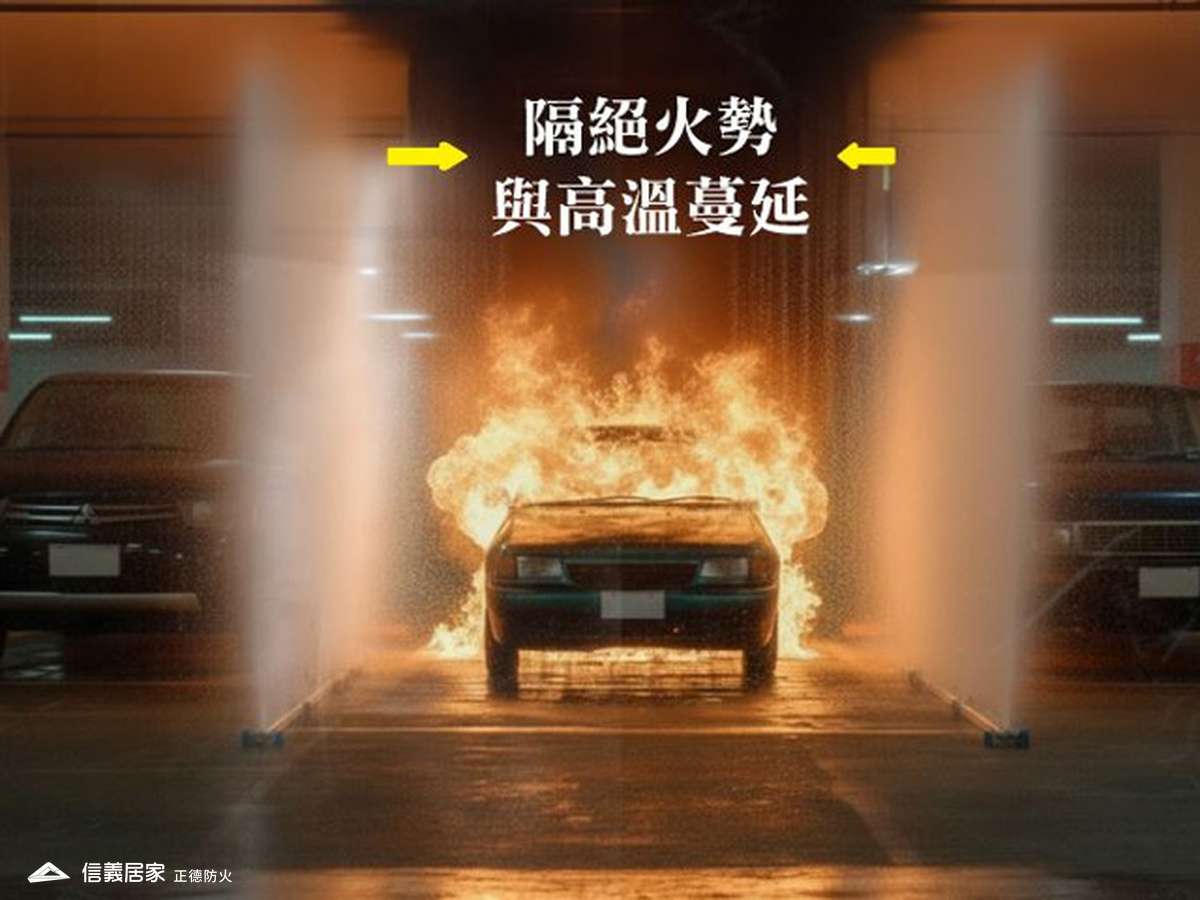 正德專利研發防火水幕 (水霧隔離滅火系統)臺灣製