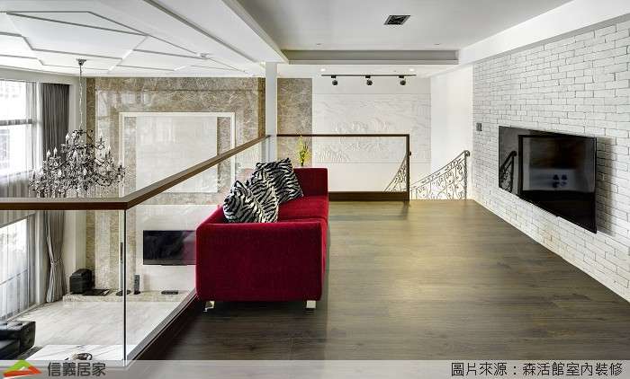 米色客廳,米色樓中樓室內裝潢設計，包括沙發裝潢圖片