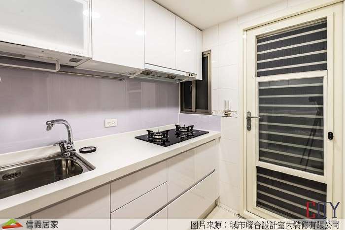 白色廚房室內裝潢設計，包括流理台裝潢圖片