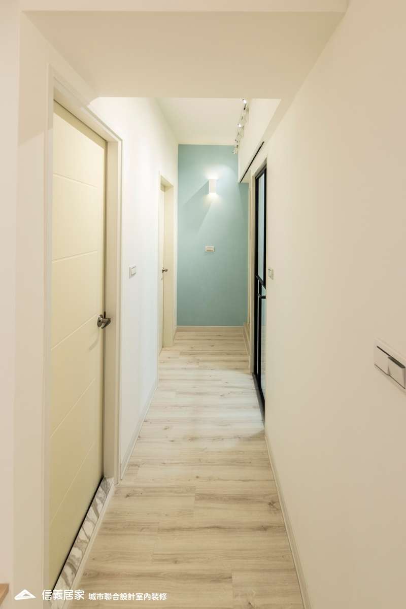 白色走道室內裝潢設計，包括裝潢圖片
